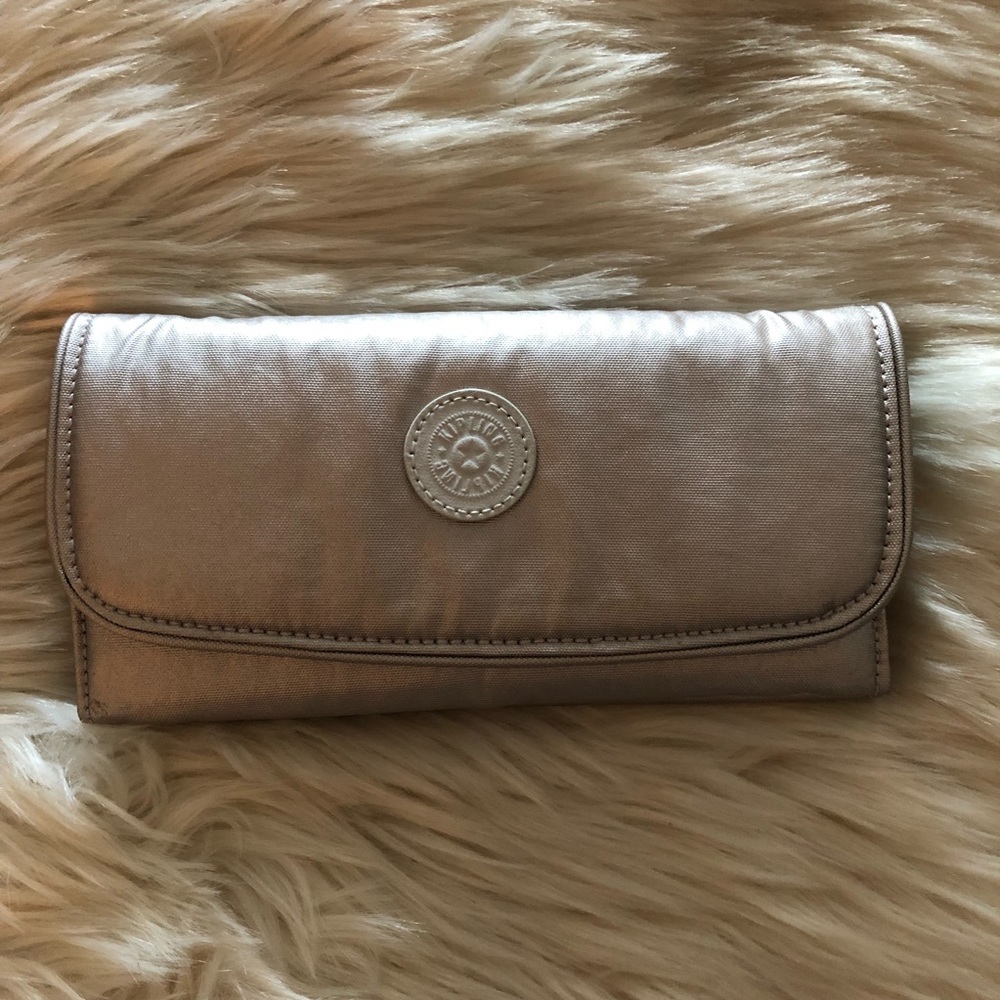 Kipling Money Land wallet in Metallic Glow color NWT